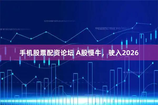 手机股票配资论坛 A股慢牛,驶入2026