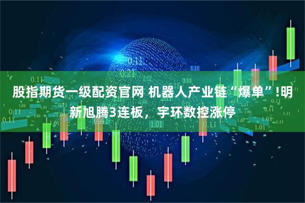 股指期货一级配资官网 机器人产业链“爆单”!明新旭腾3连板，宇环数控涨停